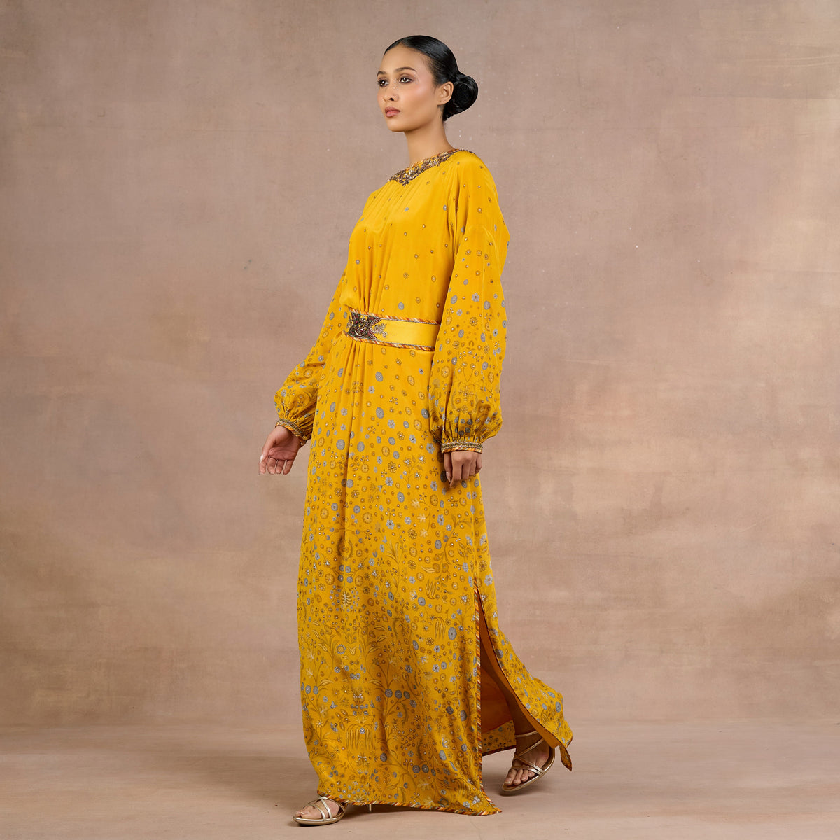 Bright Yellow Kaftan | Siddi