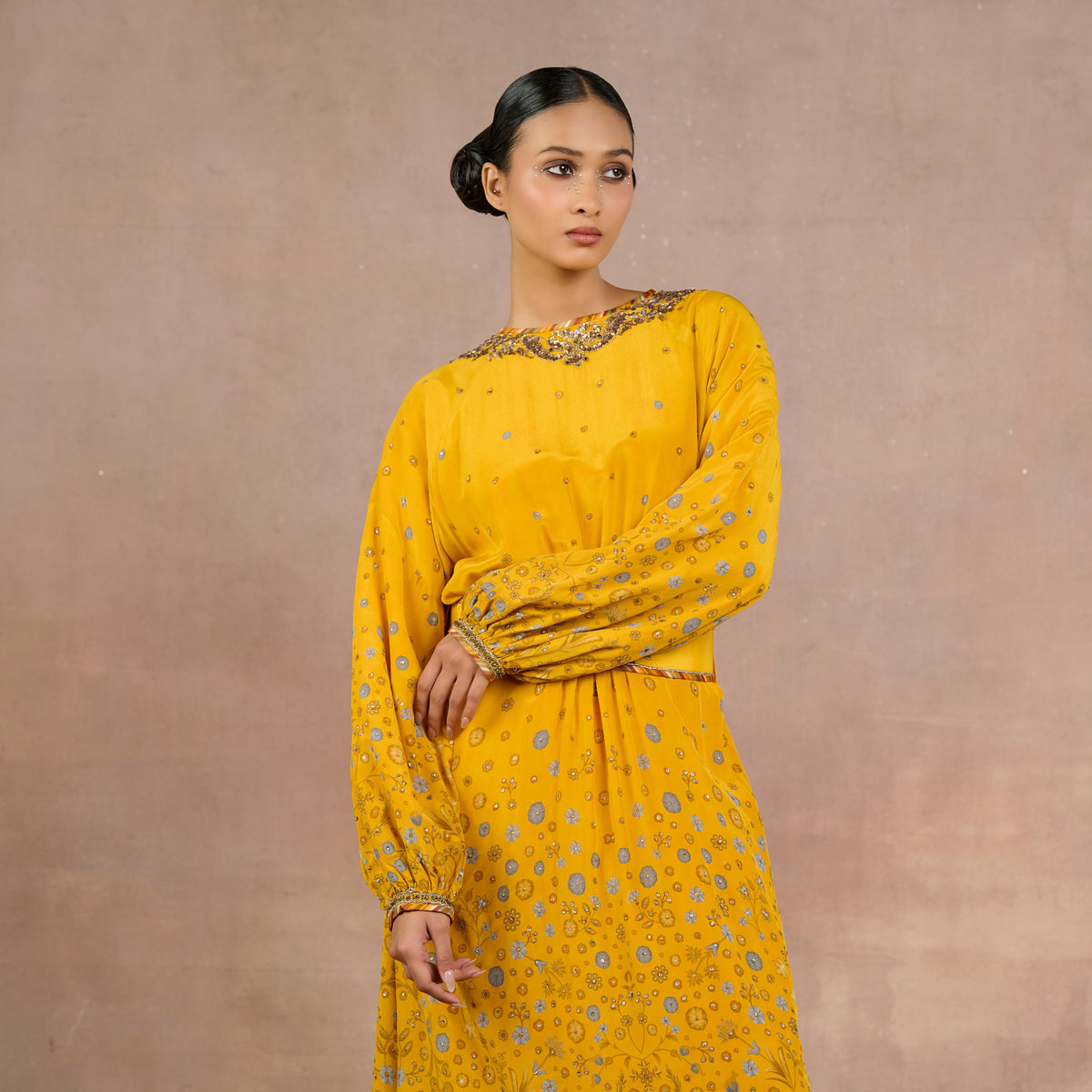 Bright Yellow Kaftan | Siddi