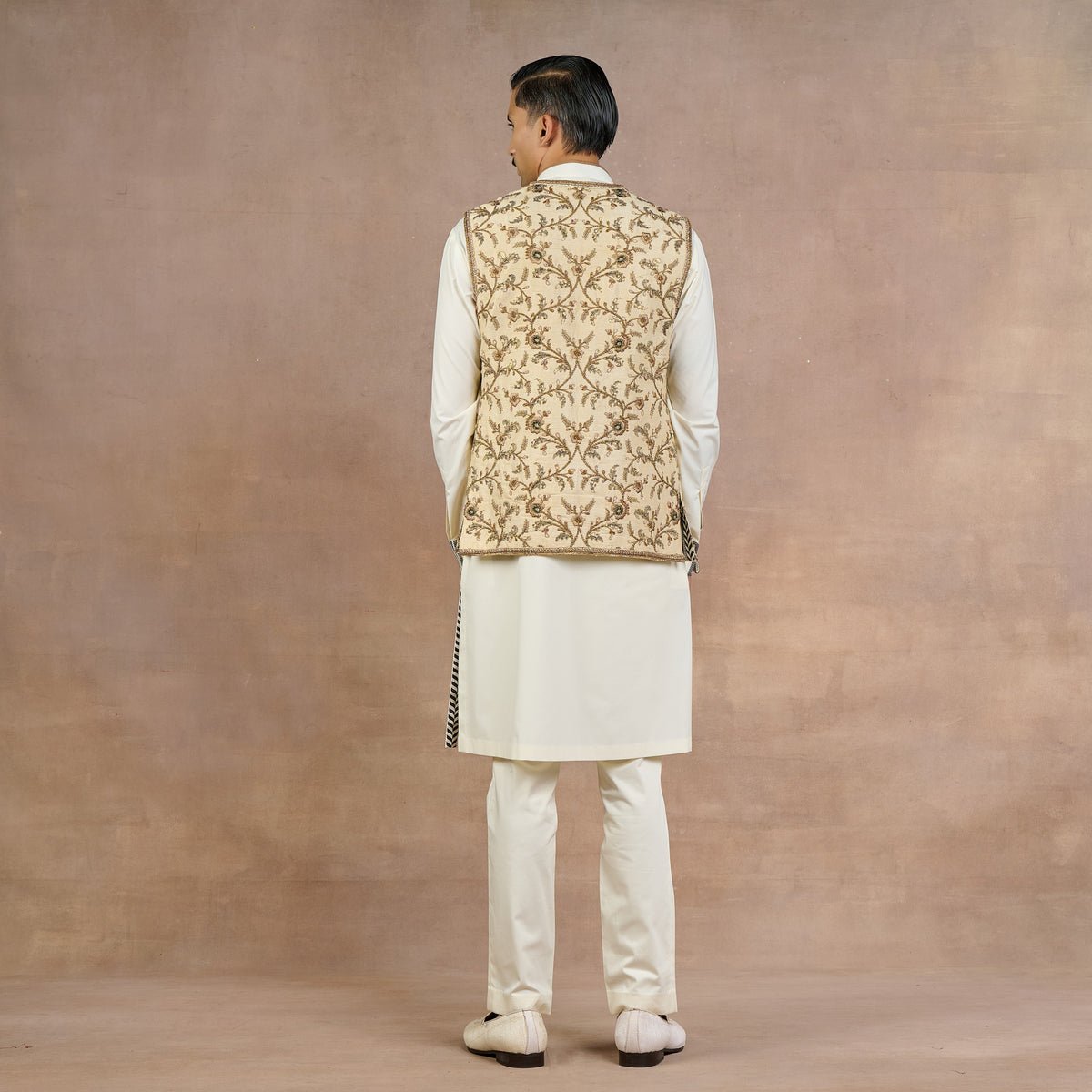 Pearl Ivory Nehru Jacket | Siddi