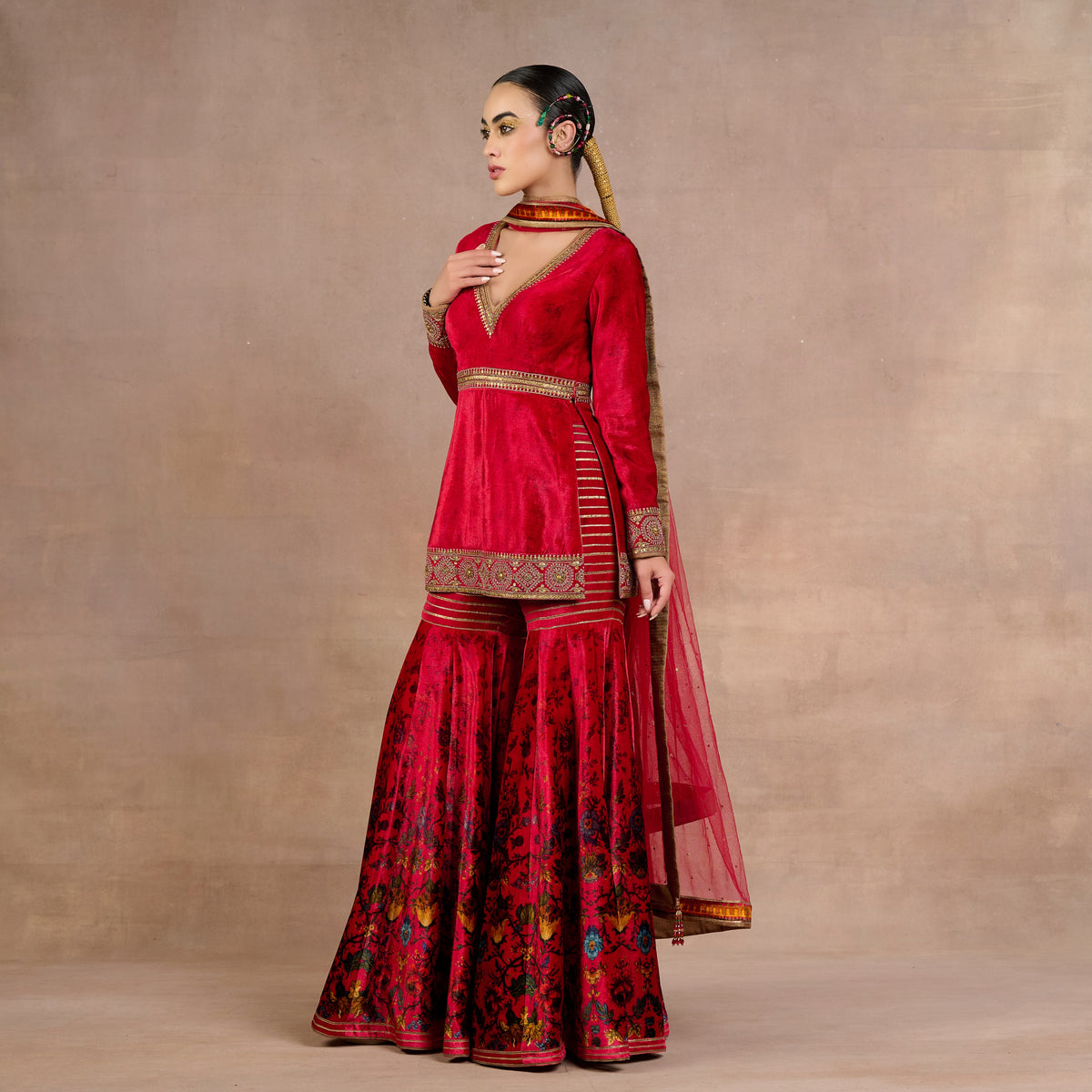 Fuchsia Sharara Set | Siddi