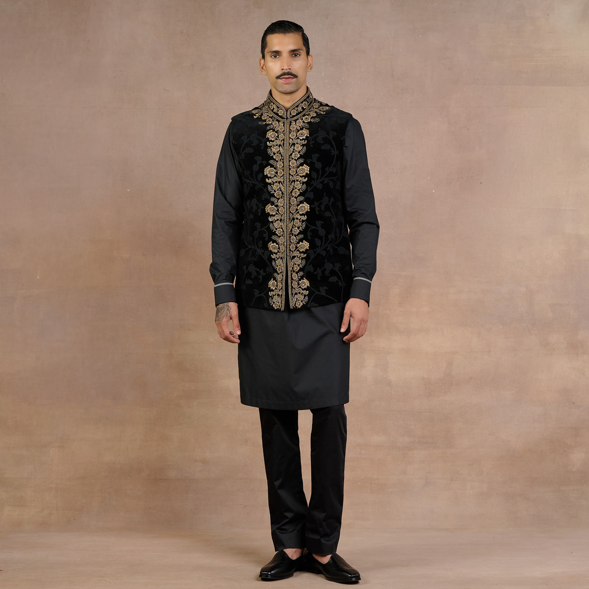Noir Nehru Jacket | Siddi