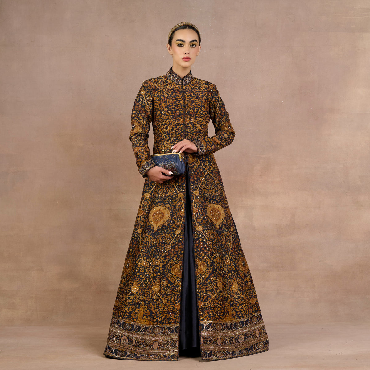 Ochre - Midnight Blue Jacket Set | Siddi