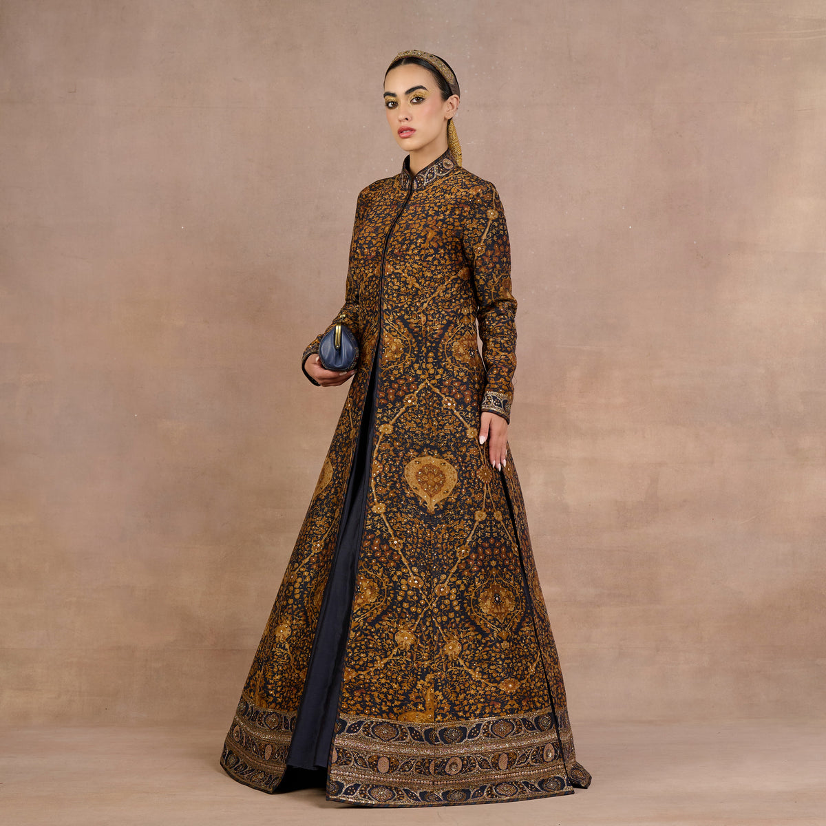 Ochre - Midnight Blue Jacket Set | Siddi