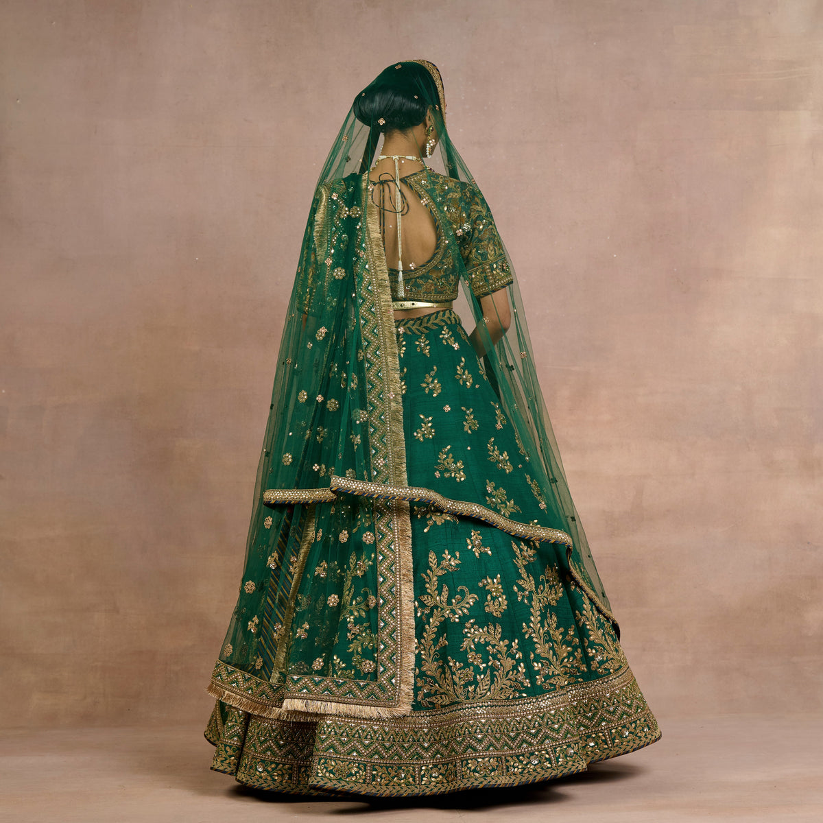 Emerald Green Veil | Siddi
