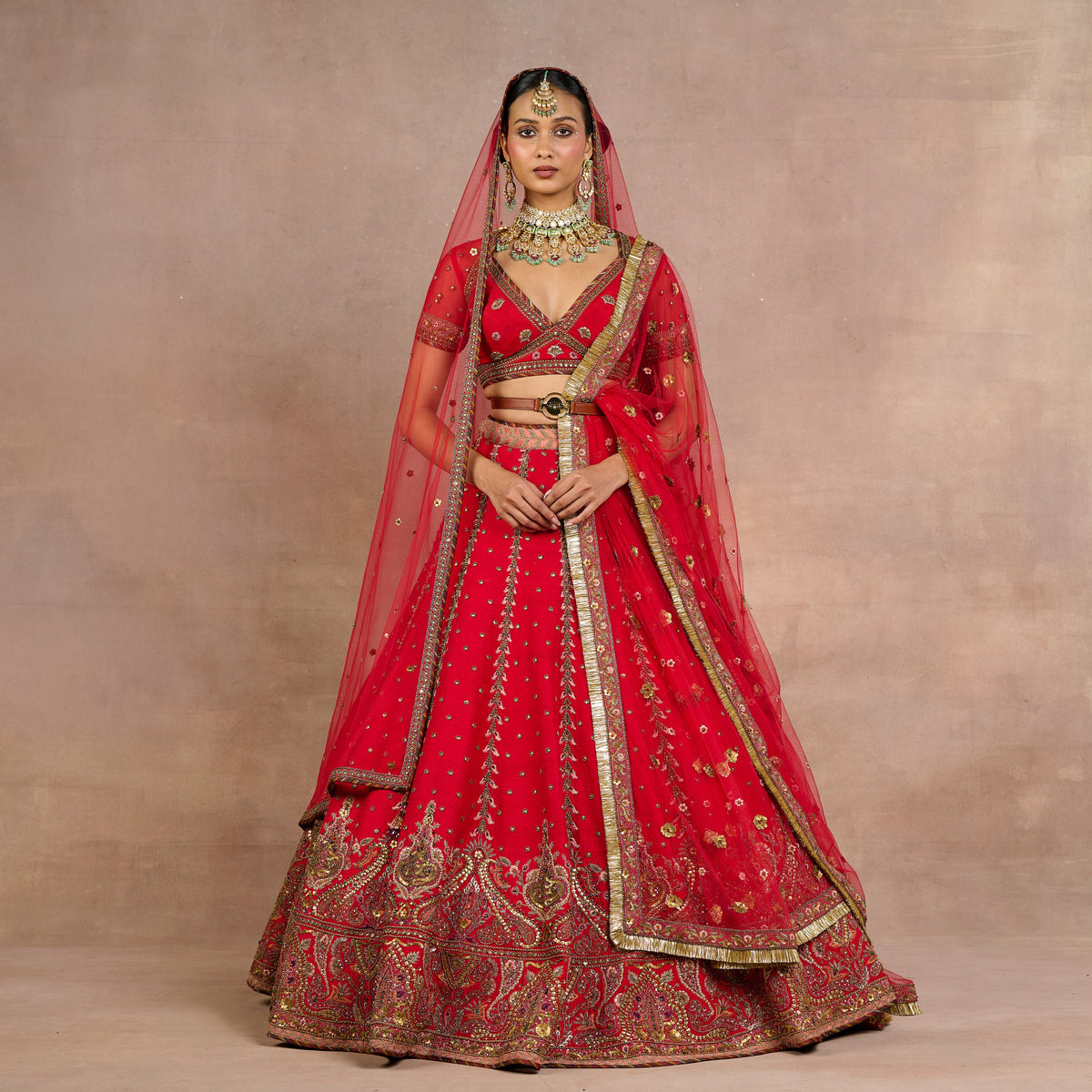 Imeperial Red Lehenga Set | Siddi