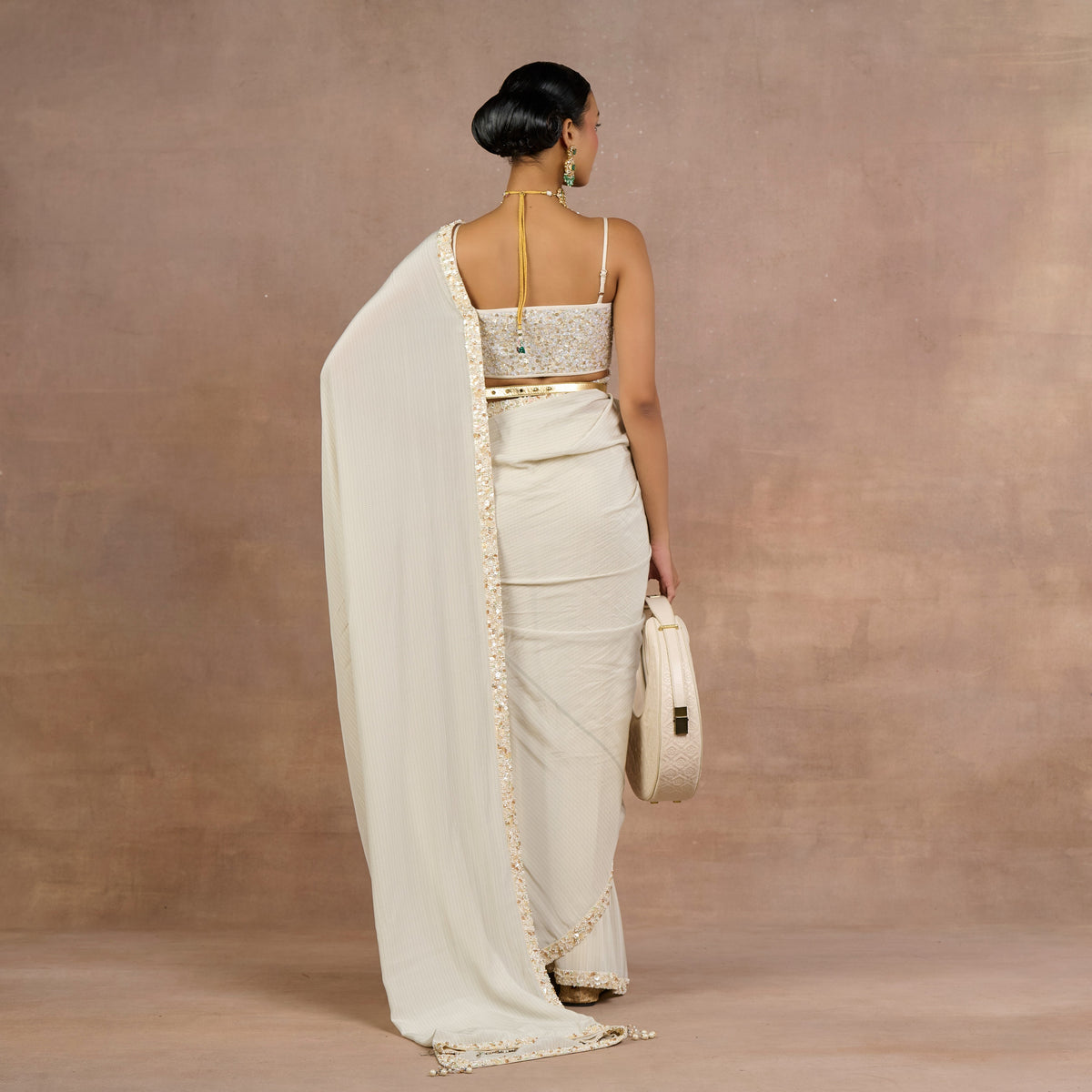Pearl Ivory Saree Set | Siddi