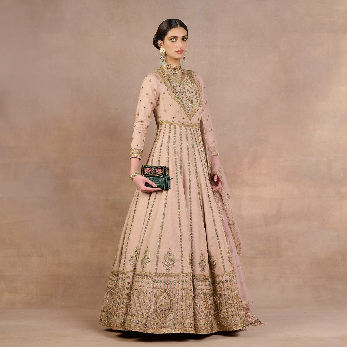 Baby Pink Anarkali Set | Siddi