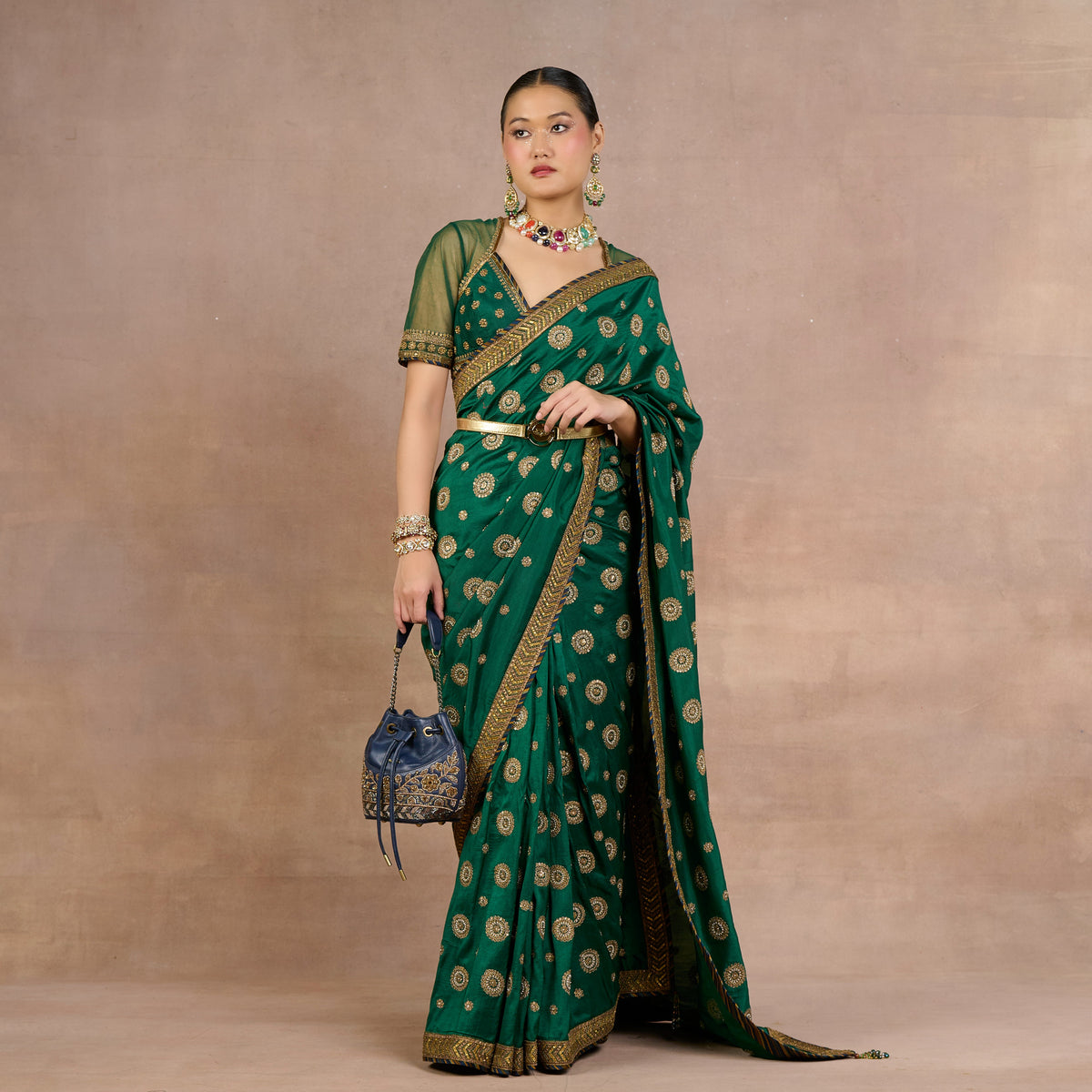 Emerald Saree Set | Siddi