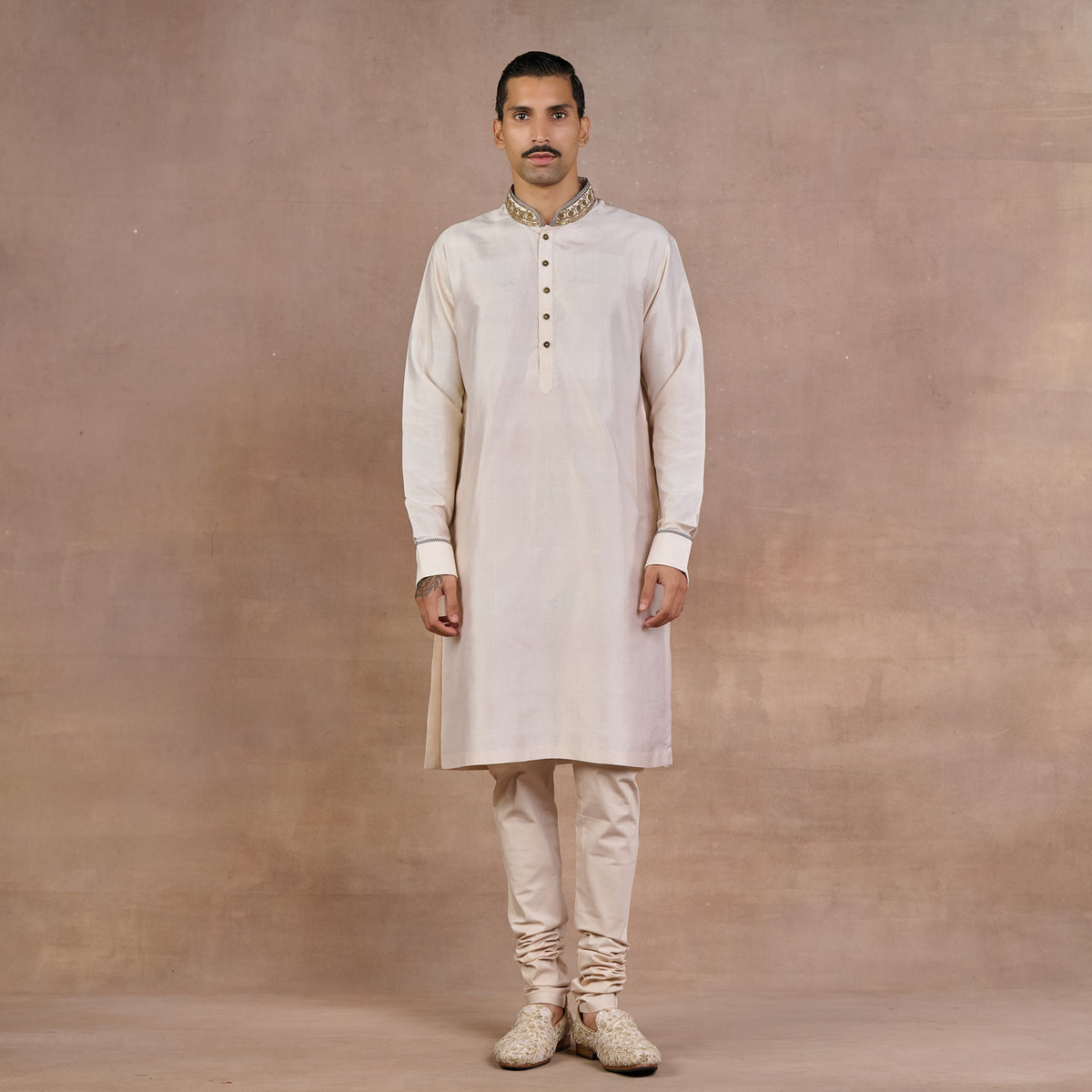 Ivory Taupe Kurta Set | Siddi