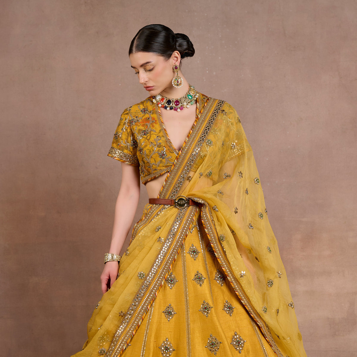 Gold Yellow Lehenga Set | Siddi