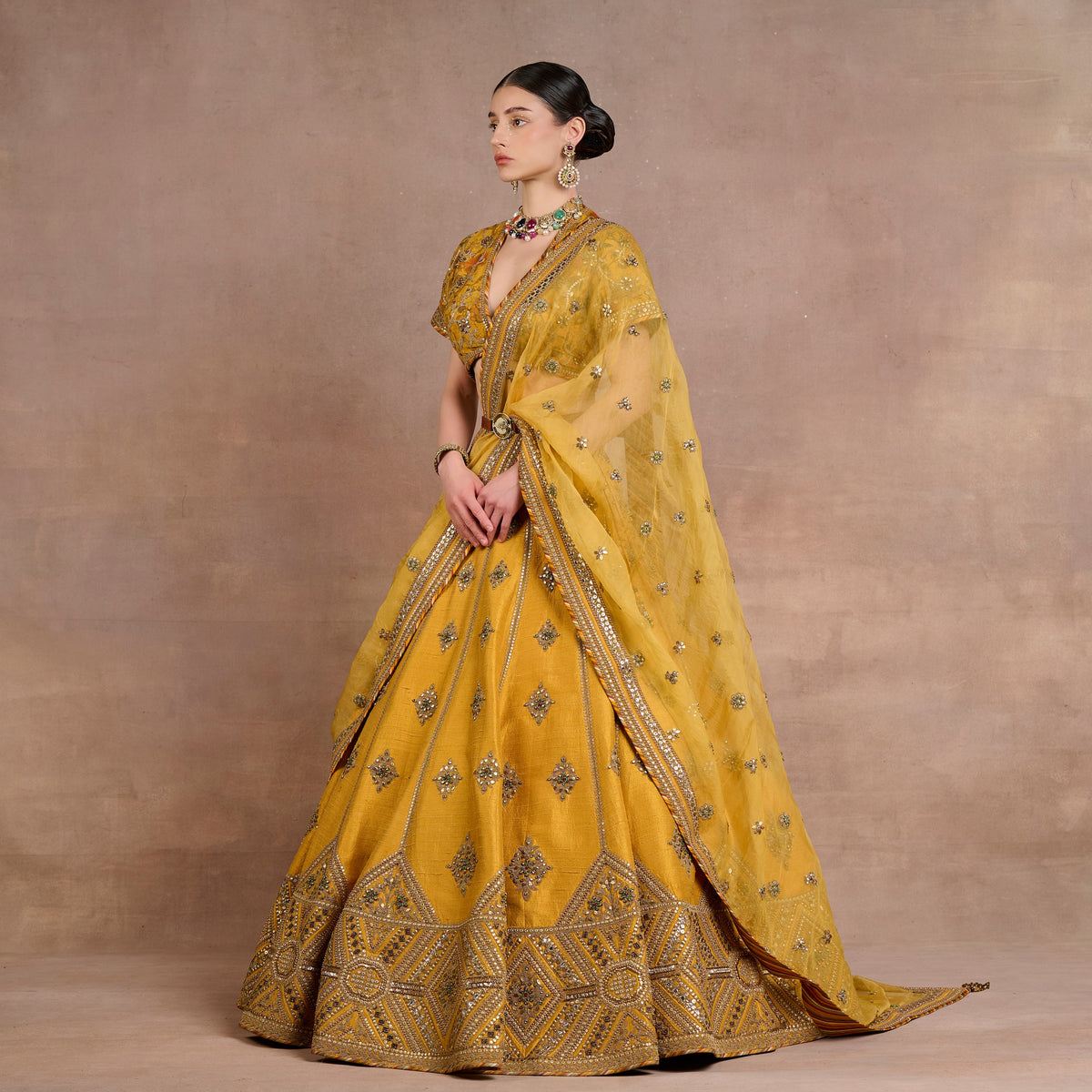 Gold Yellow Lehenga Set | Siddi
