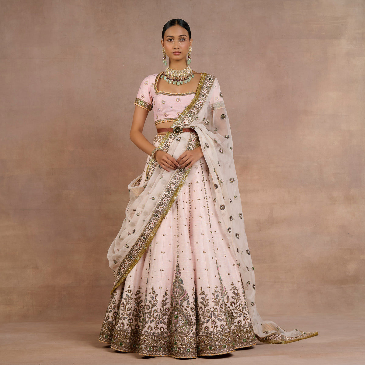 Powder Pink Lehenga Set | Siddi