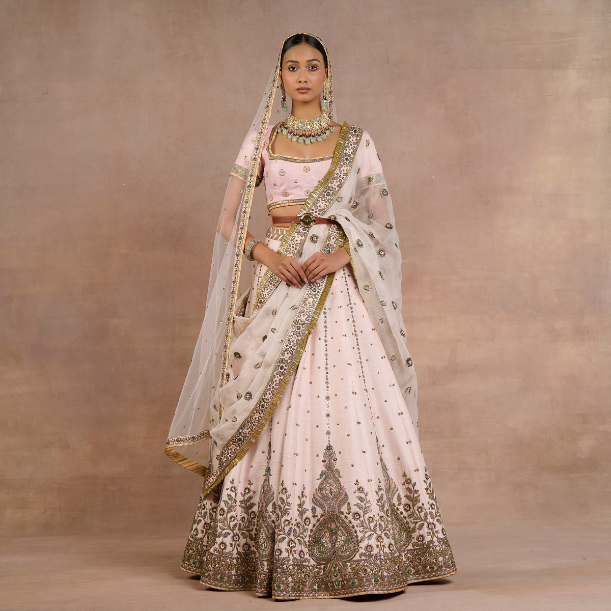 Powder Pink Lehenga Set | Siddi