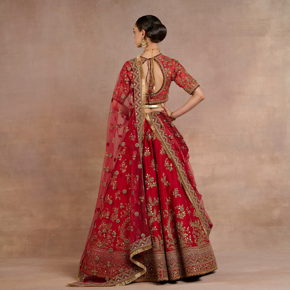 Ruby Red Lehenga Set | Siddi