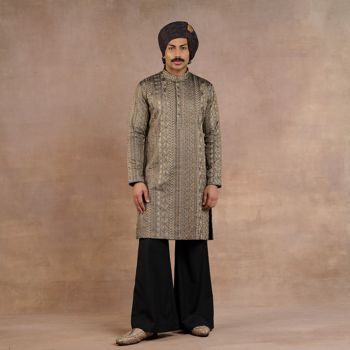 Olive Grey Kurta Set | Siddi