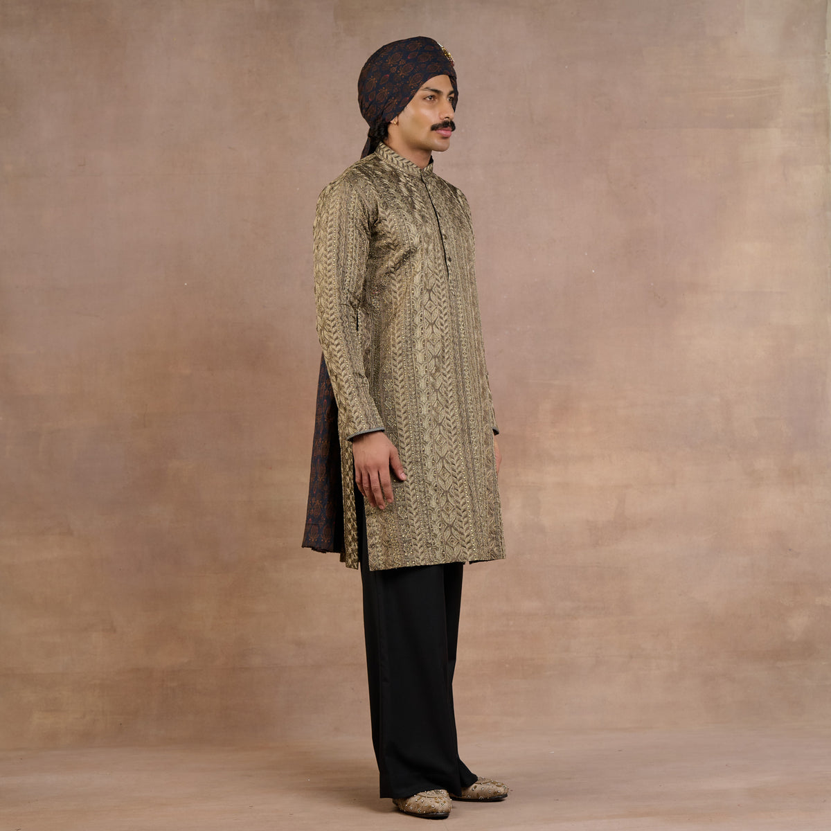 Olive Grey Kurta Set | Siddi