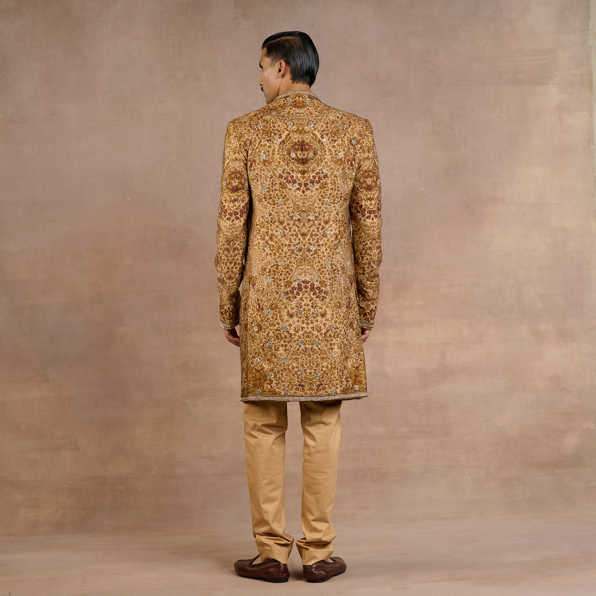Warm Walnut Sherwani Set | Siddi
