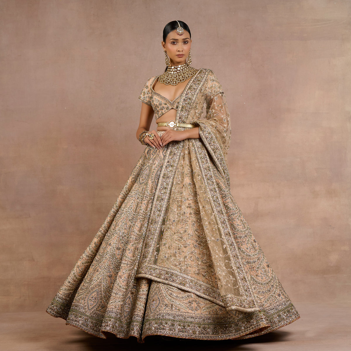 Blush Nude Lehenga Set | Siddi