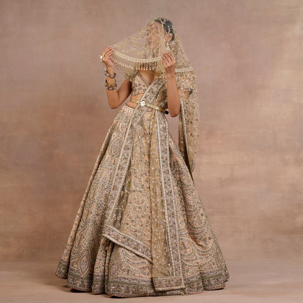 Blush Nude Lehenga Set | Siddi