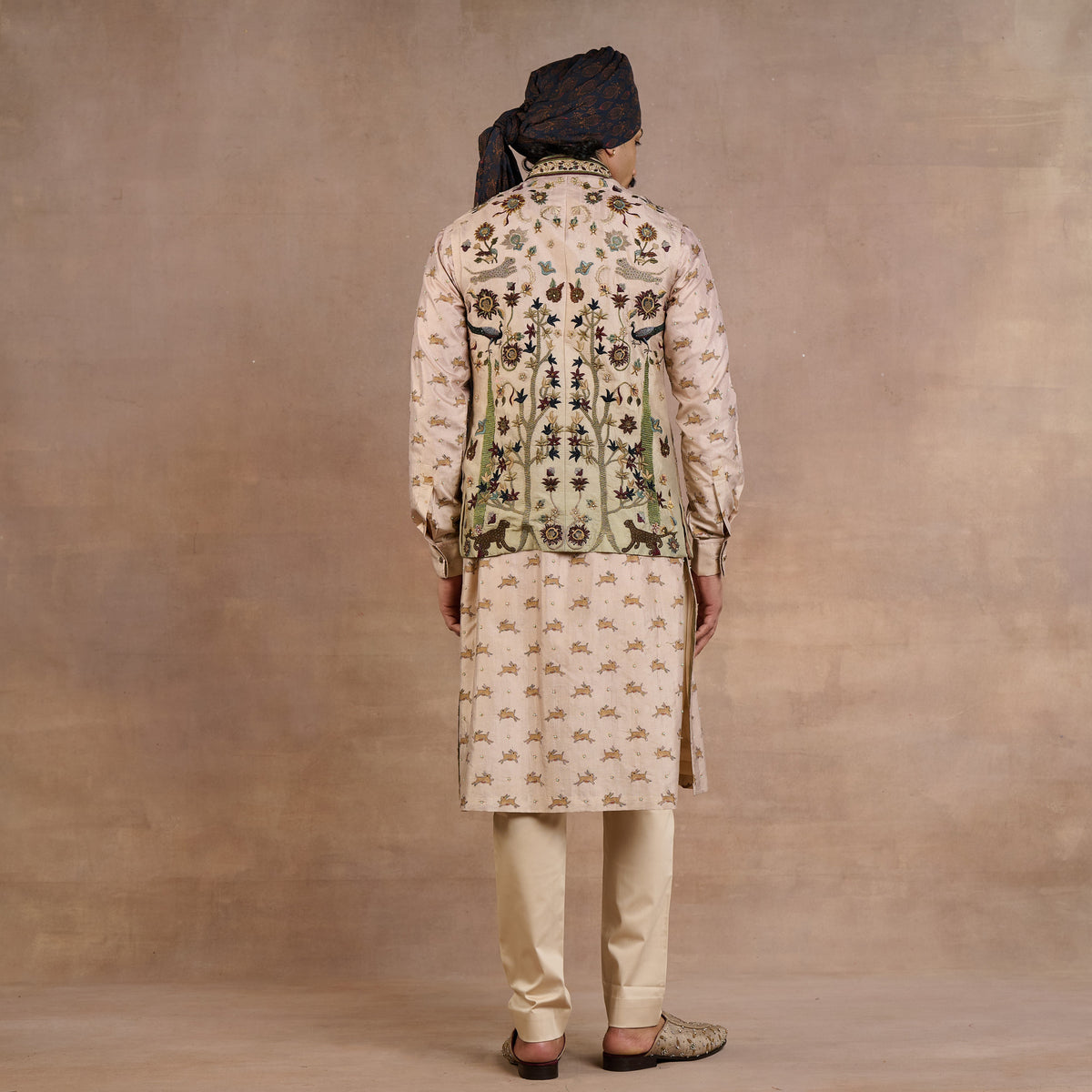 Almond Ombré Nehru Jacket | Siddi