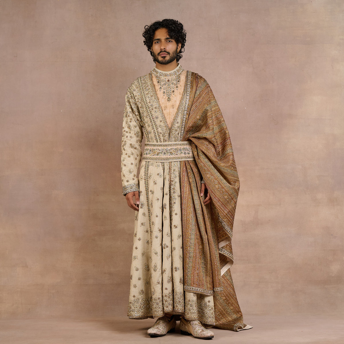 Soft Peach Stole | Siddi