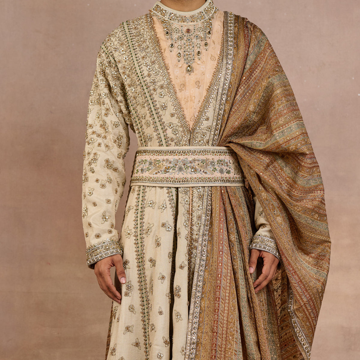 Soft Peach Kamardbandh | Siddi