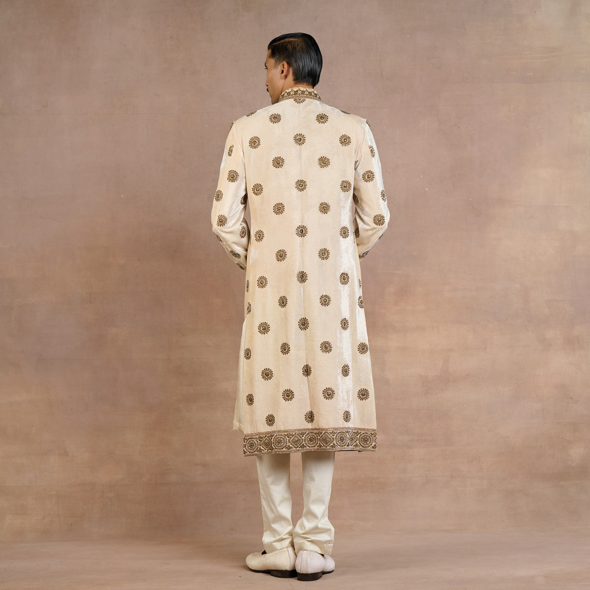 Taupe Sherwani Set | Siddi