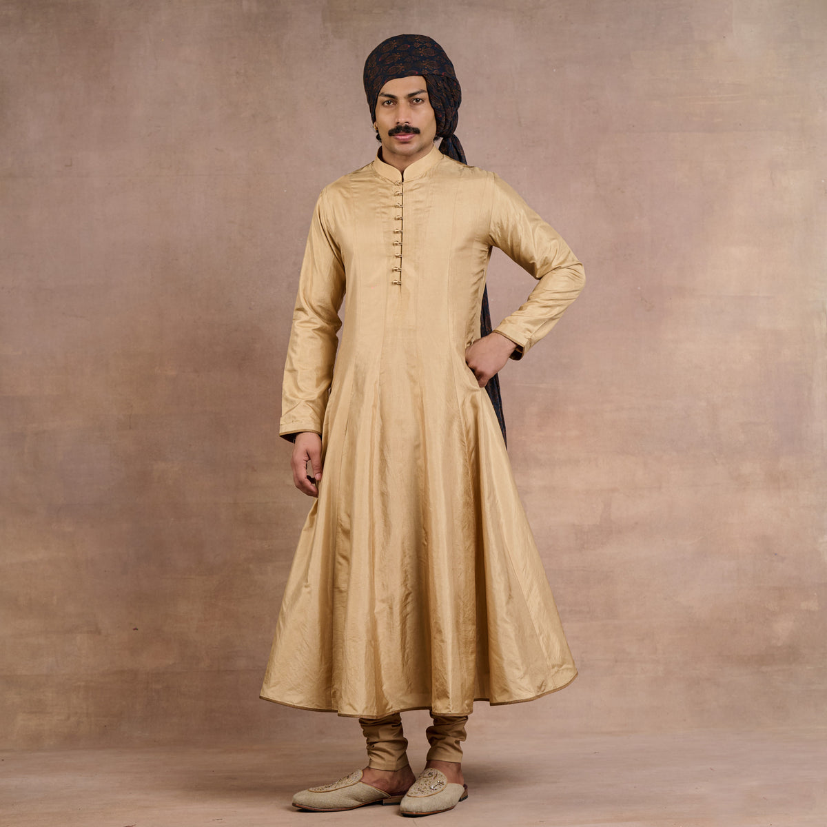 Warm Taupe Sherwani Set | Siddi