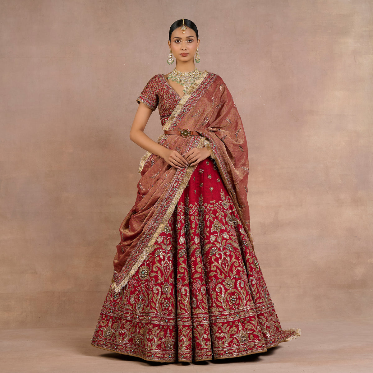 Crimson Red Lehenga Set | Siddi