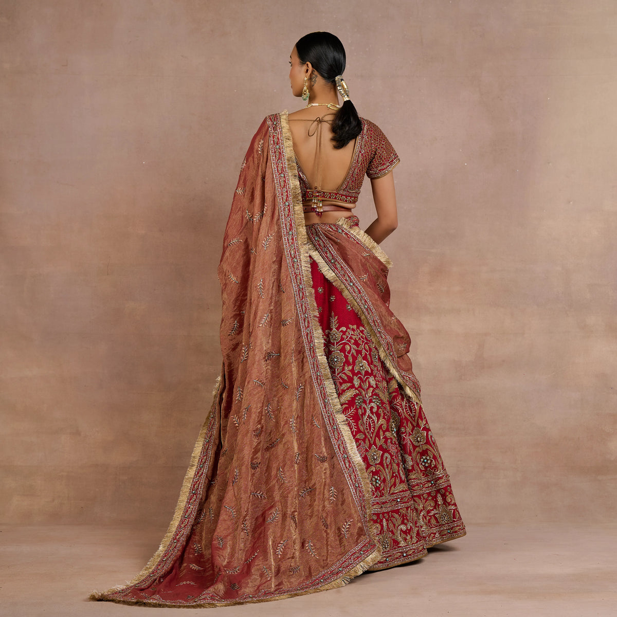 Crimson Red Lehenga Set | Siddi