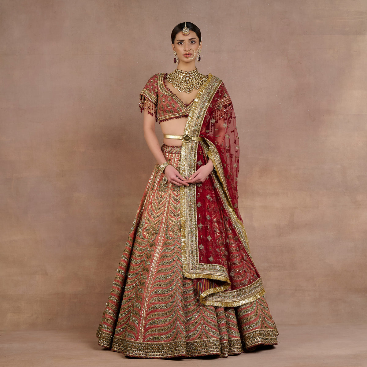 Canyon Red Lehenga Set | Siddi