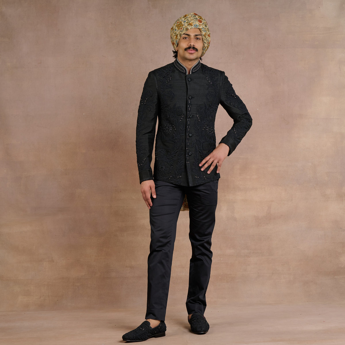 Noir Bandhgala Set | Siddi