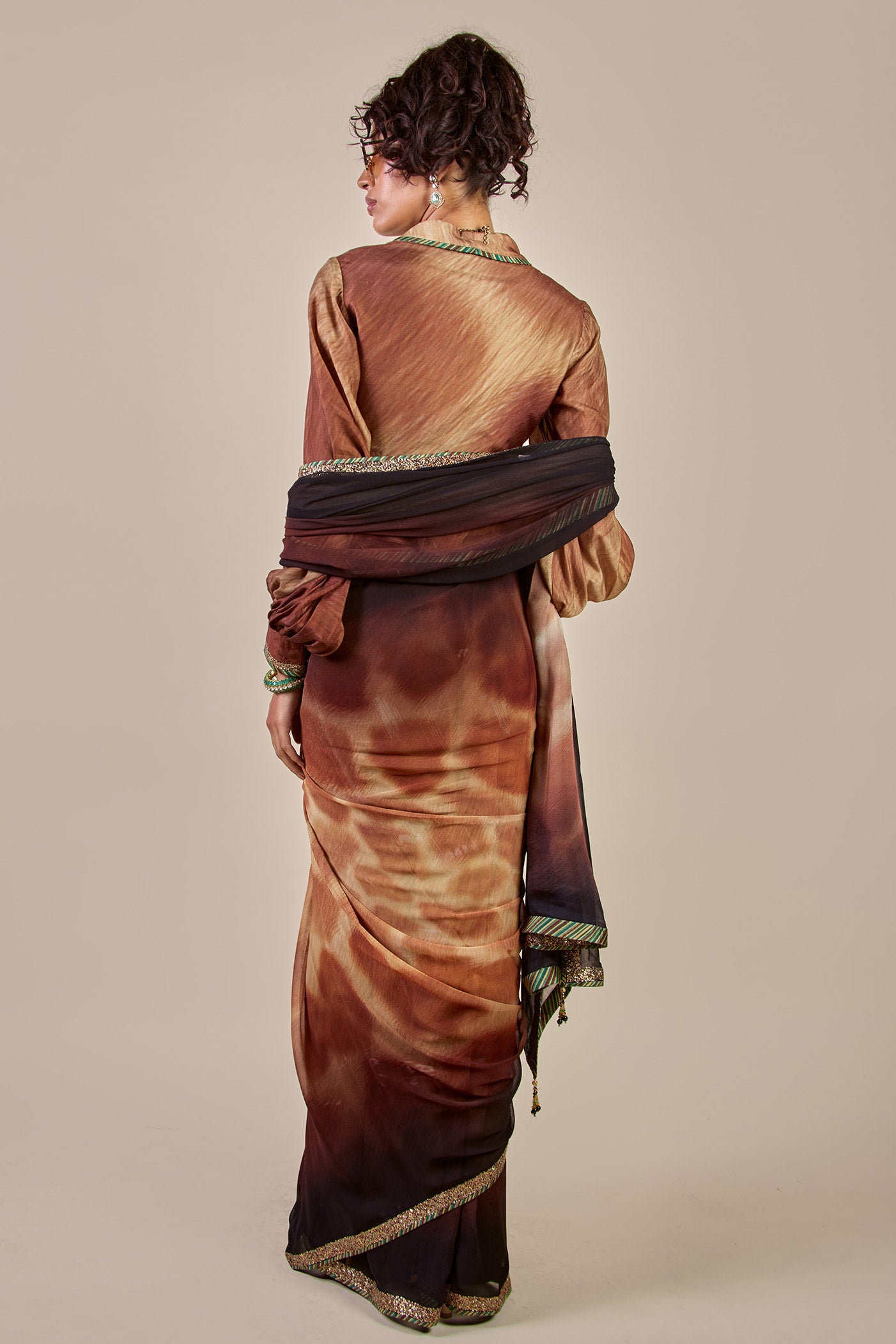 Giraffe Print Saree Set | CHHĒ