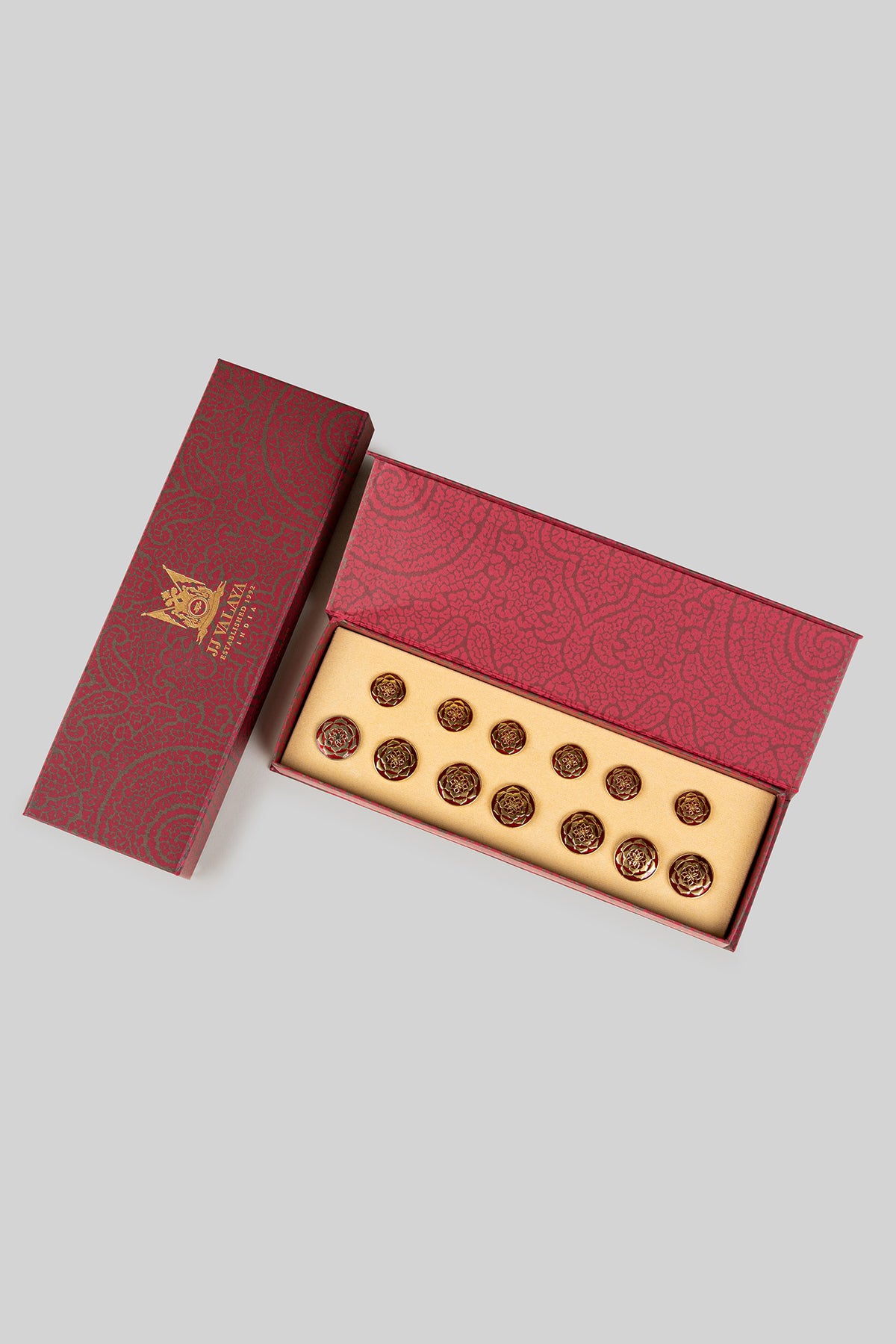 Burgundy Gold - Plated Buttons