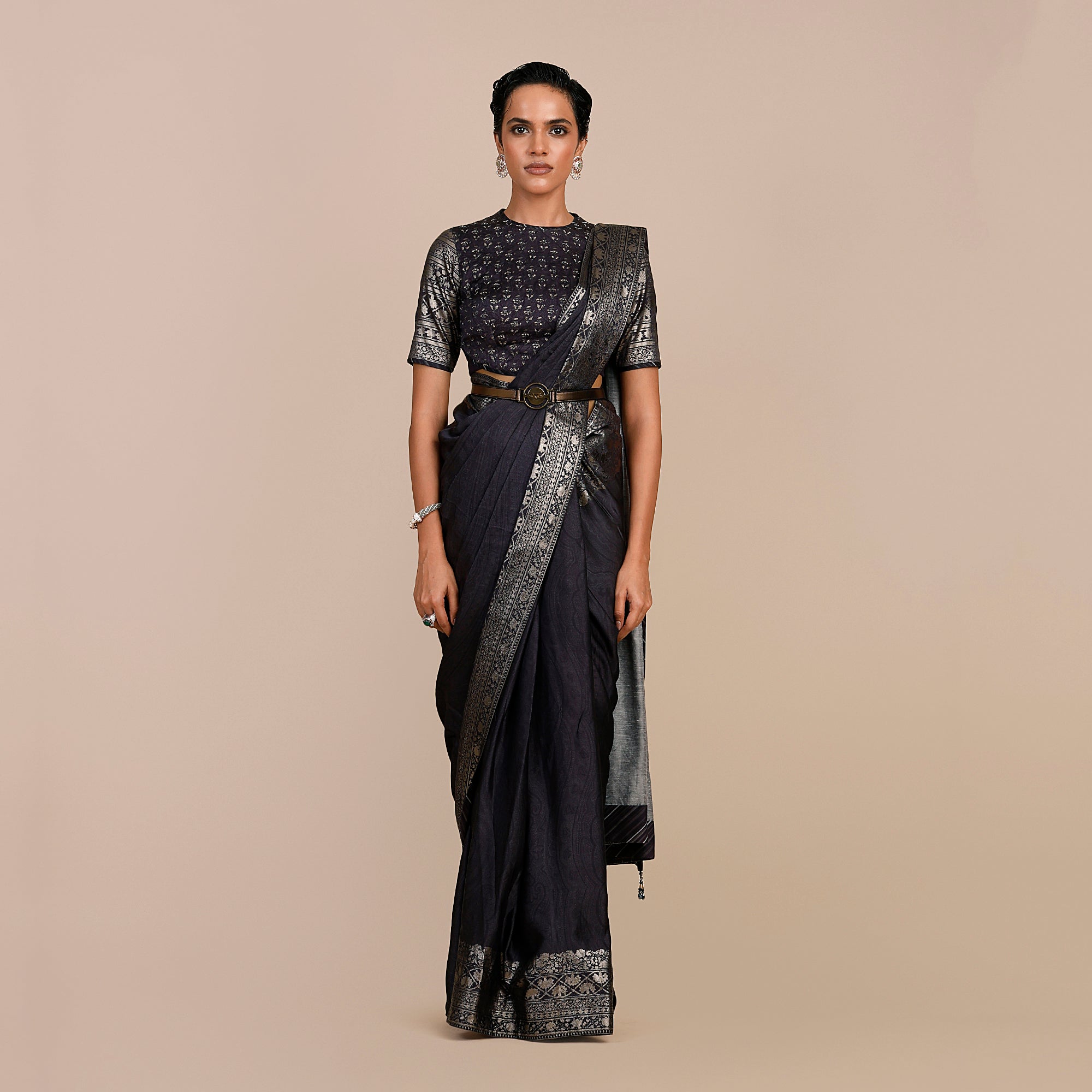 Deep Violet Saree Set | SATT