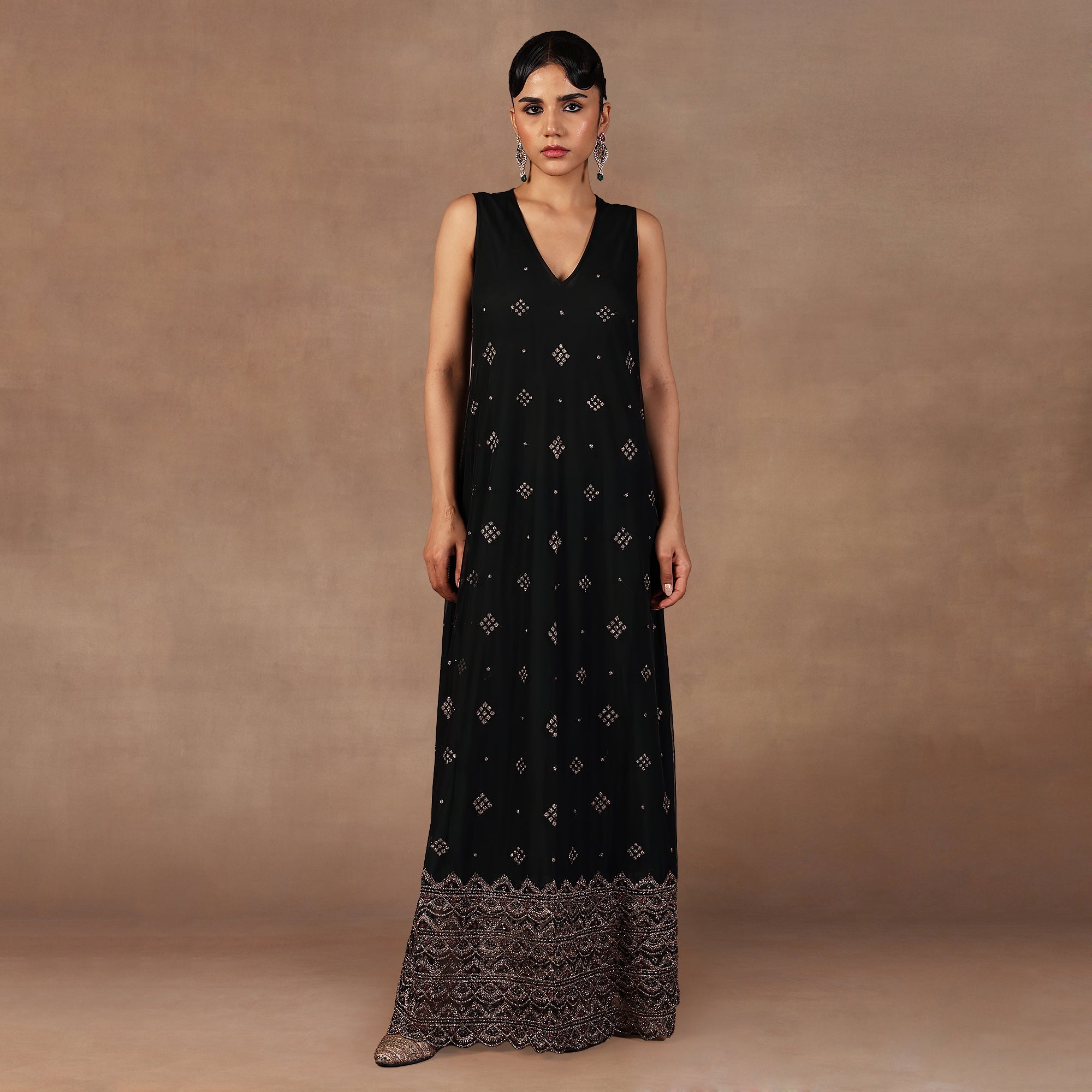 Emerald Green Sheer Dress | EAST