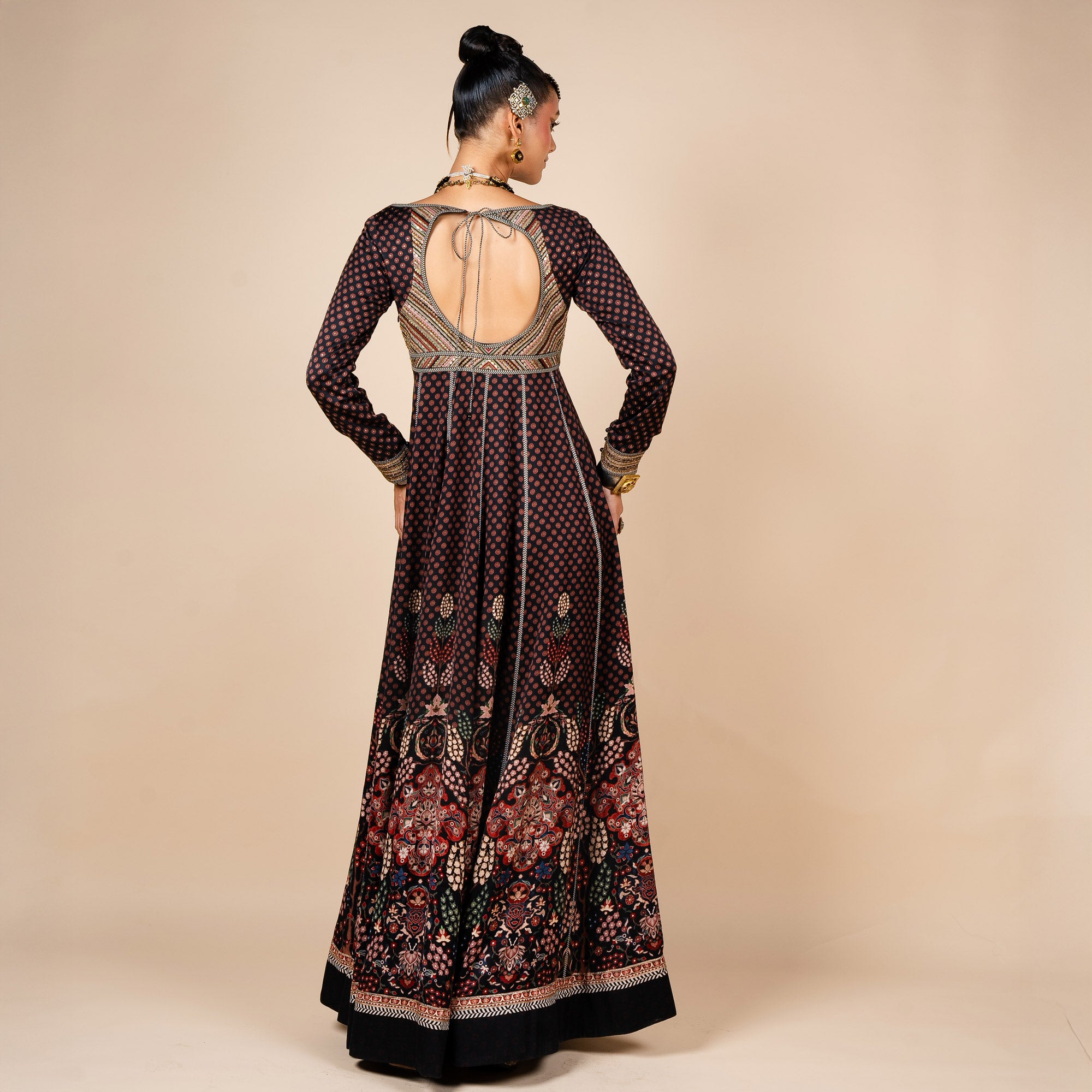 Floral Multicolour Anarkali | PANJ