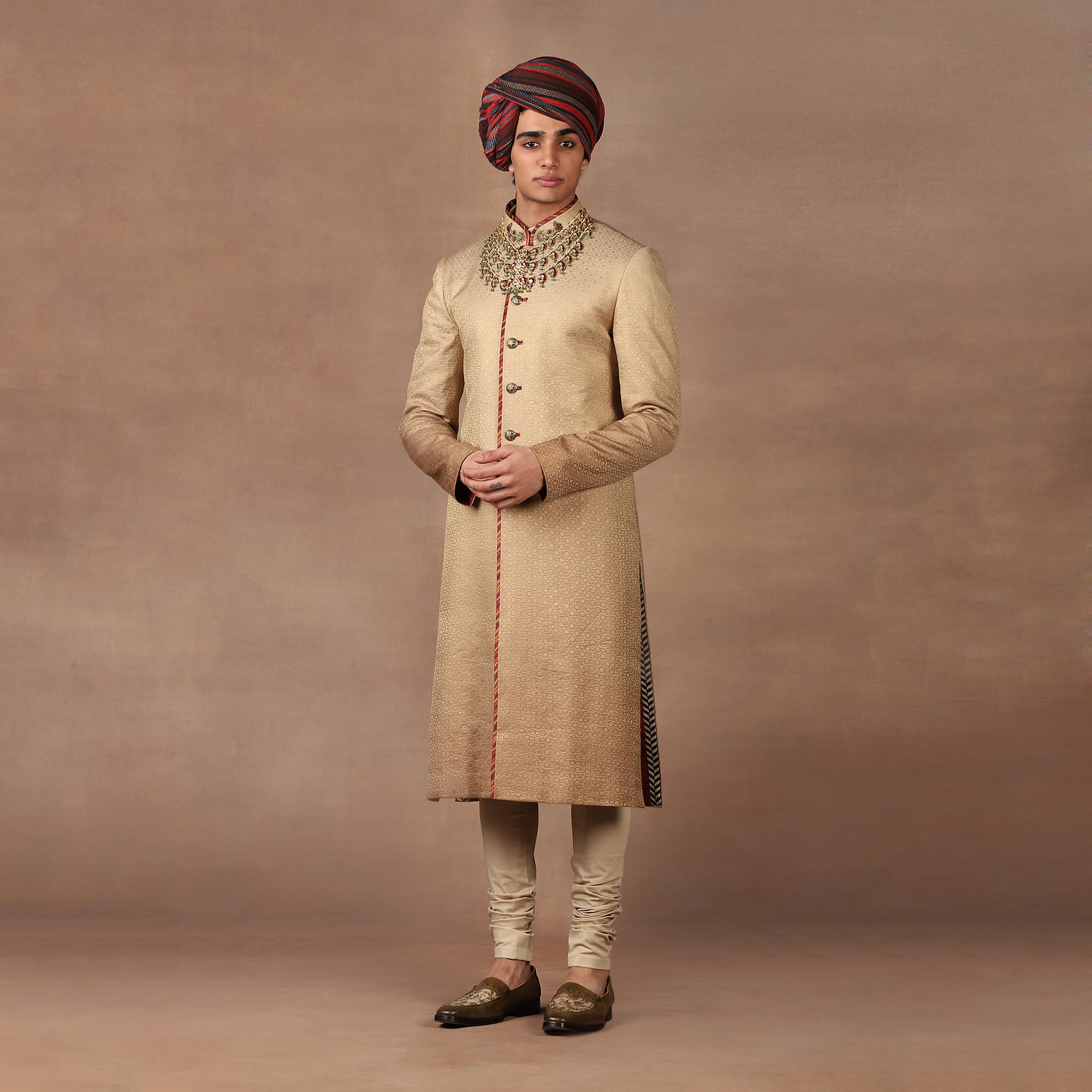 Gold Ombre Sherwani Set | MURAQQA