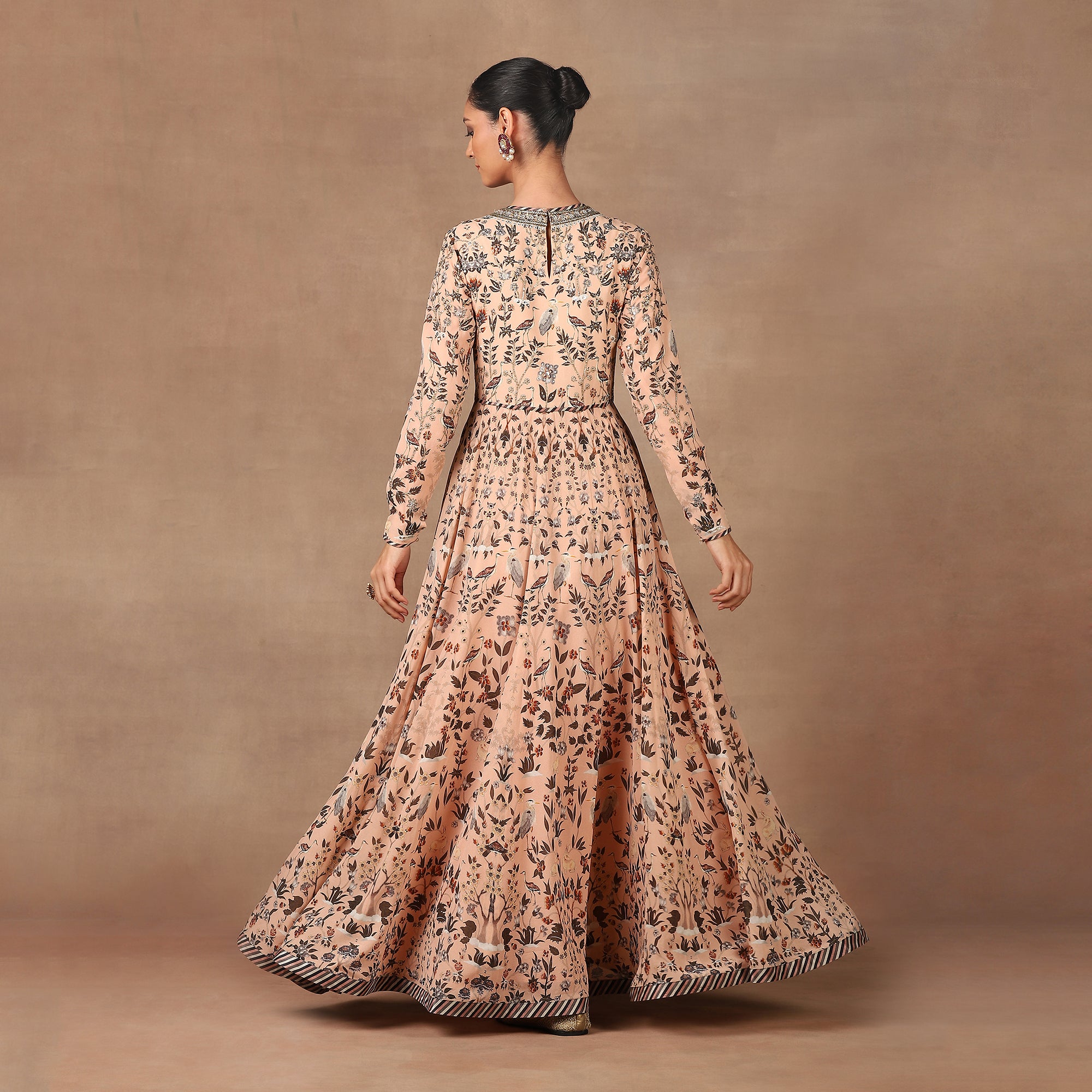 Rose Pink Anarkali Set | MURAQQA