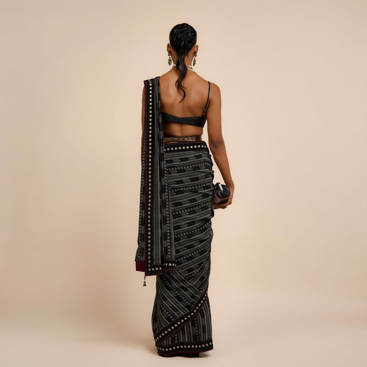 Chevron Saree Set | Festive Edit