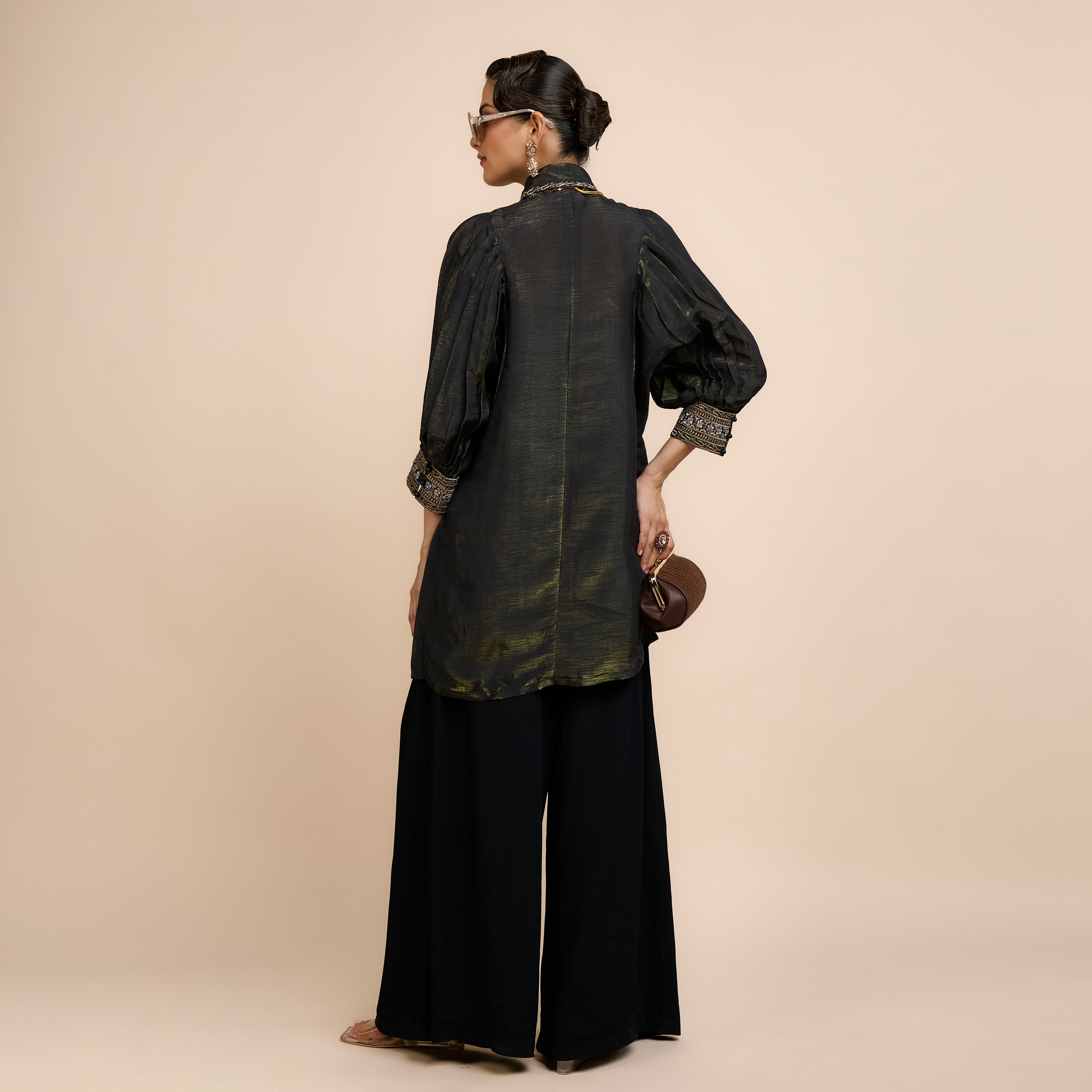 Midnight Blue Metallic Tunic | Nau