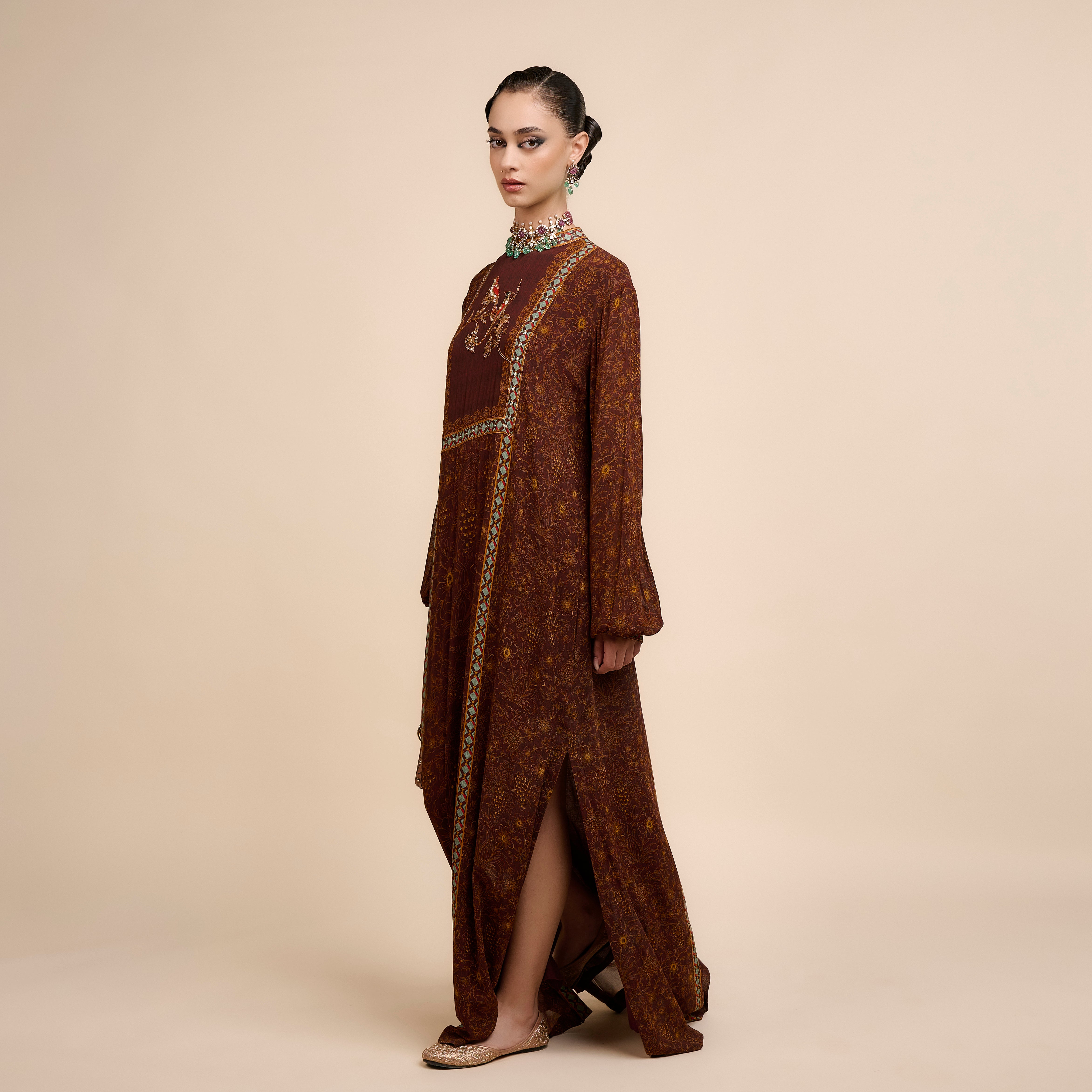 Mocha Brown Kaftan | Nau