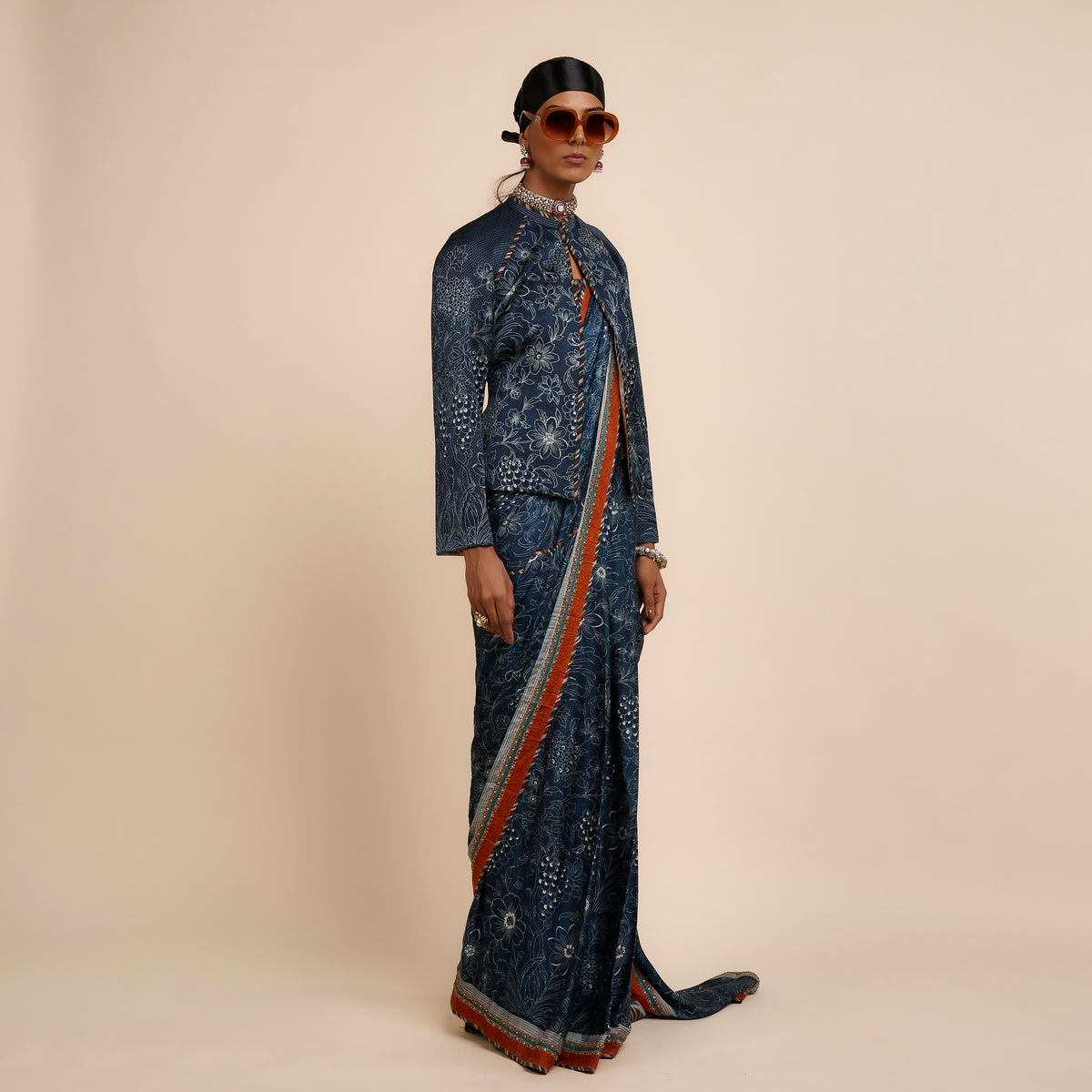 MIDNIGHT BLUE IKA JACKET | FESTIVE EDIT