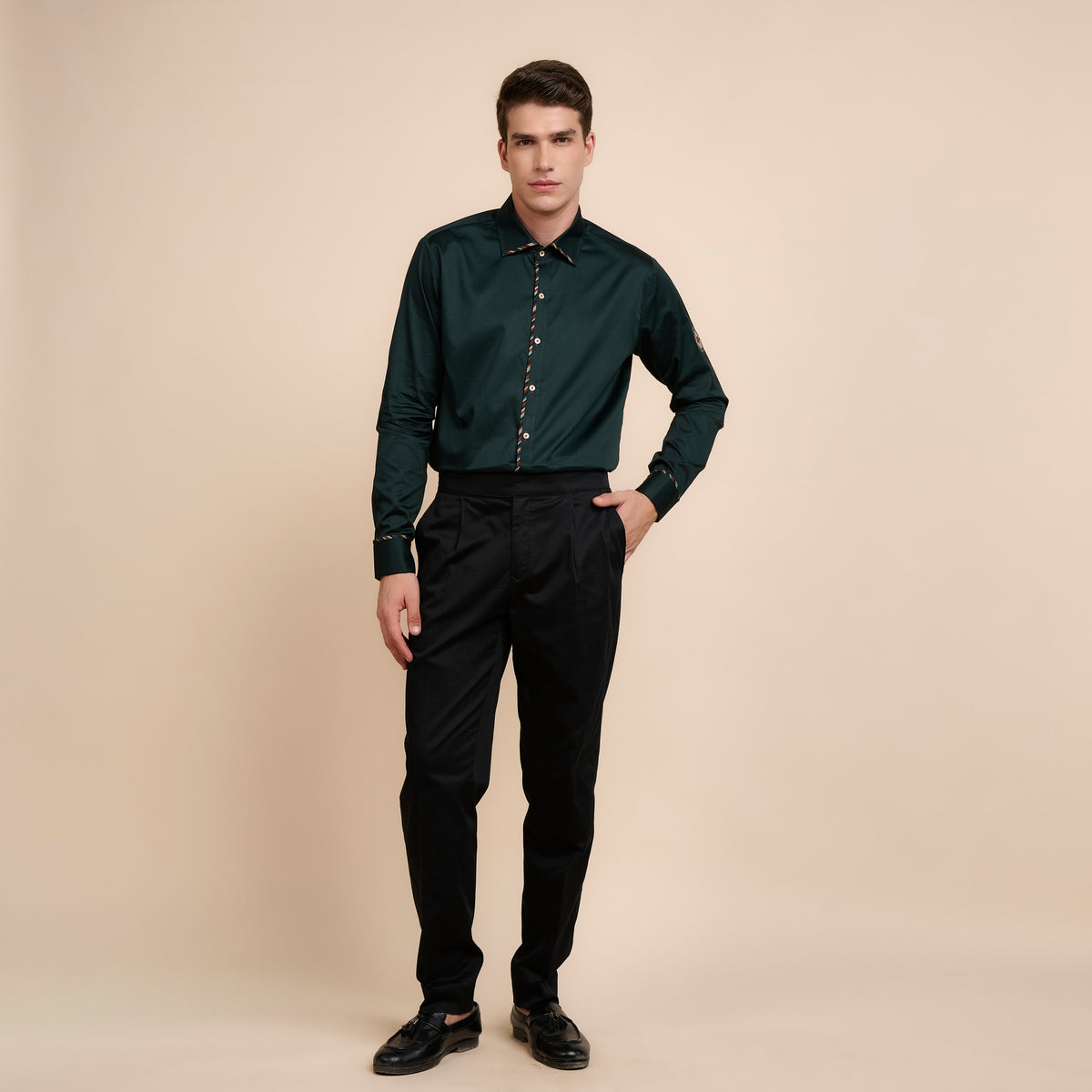 EMERALD GREEN SHIRT | Festive Edit
