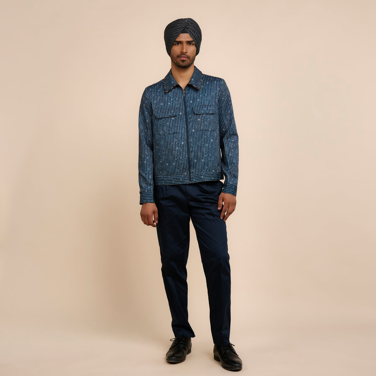 MIDNIGHT BLUE SHACKET | Festive Edit