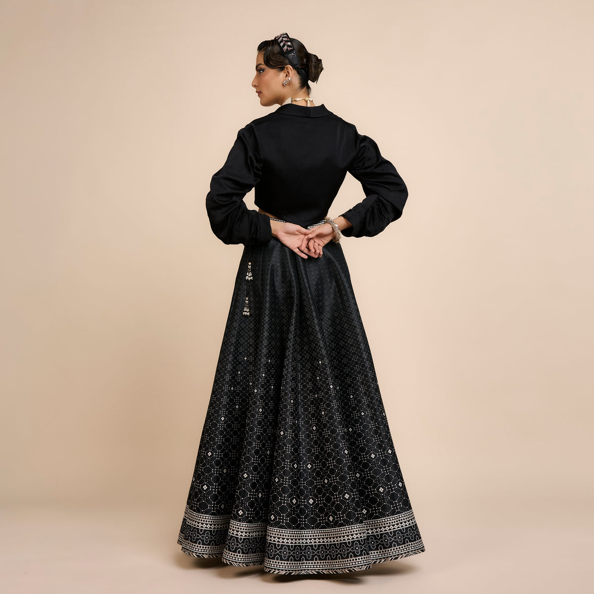 Noir Skirt Set | Festive Edit