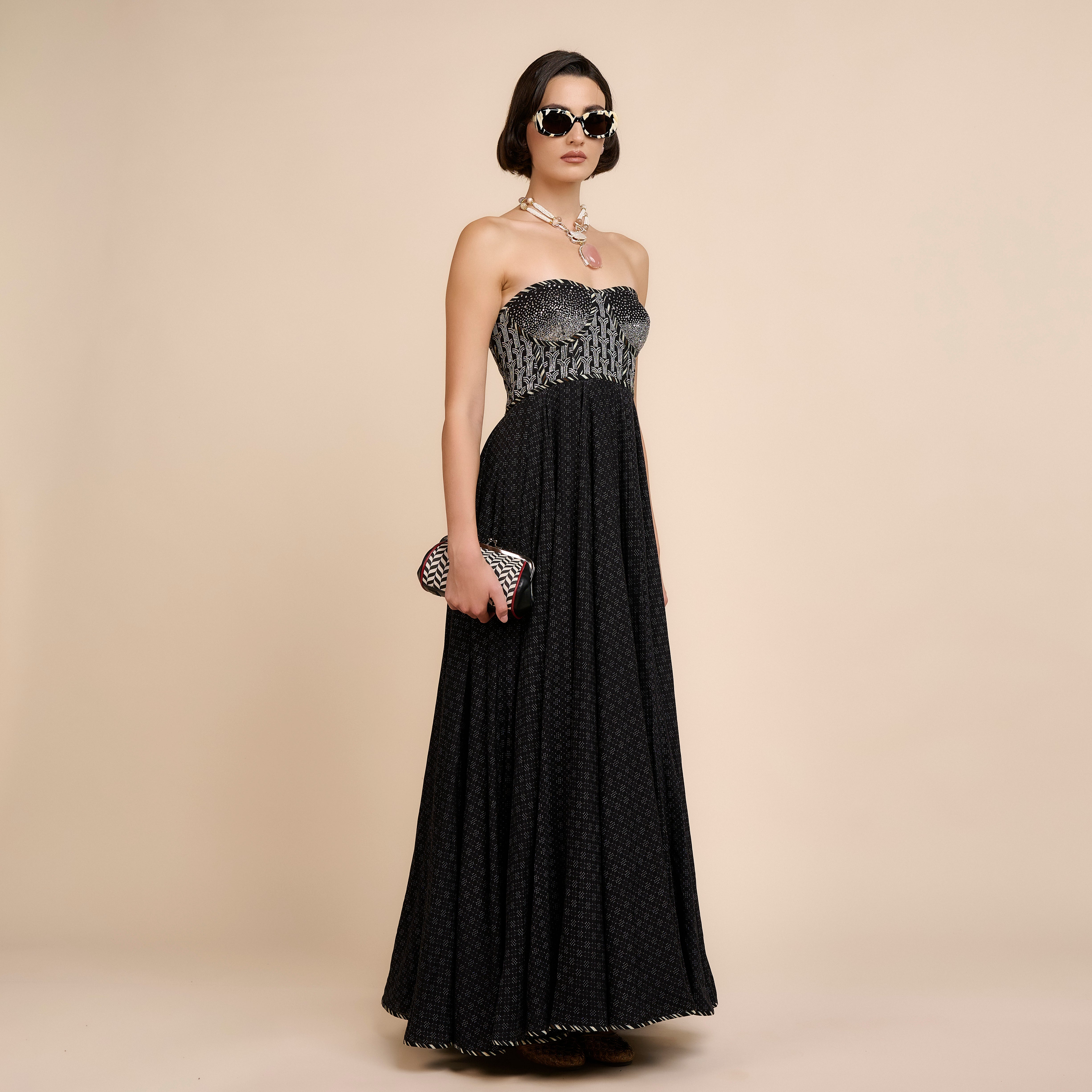 Noir Corset Maxi Dress | Nau
