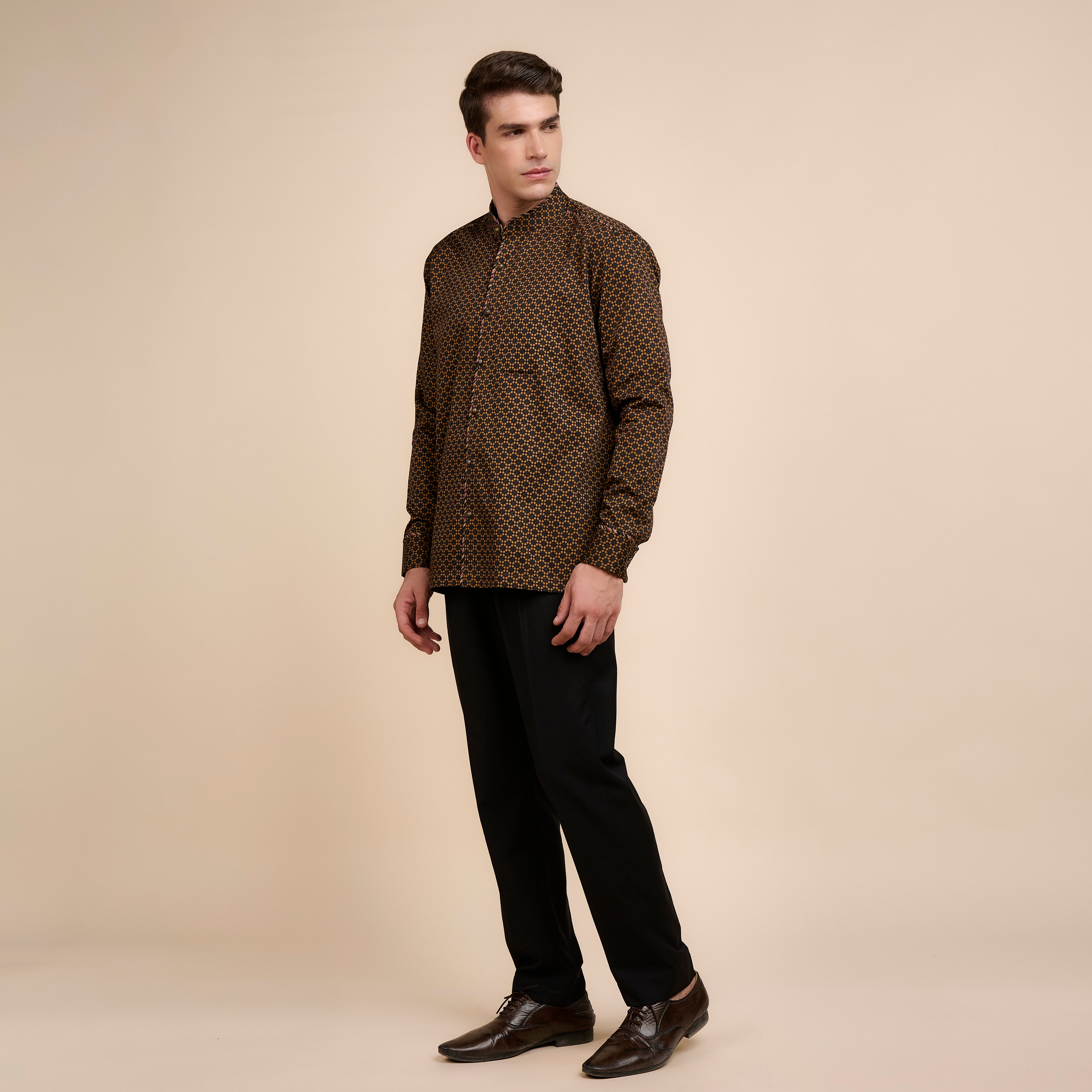Bronze Printed Shirt | Nau