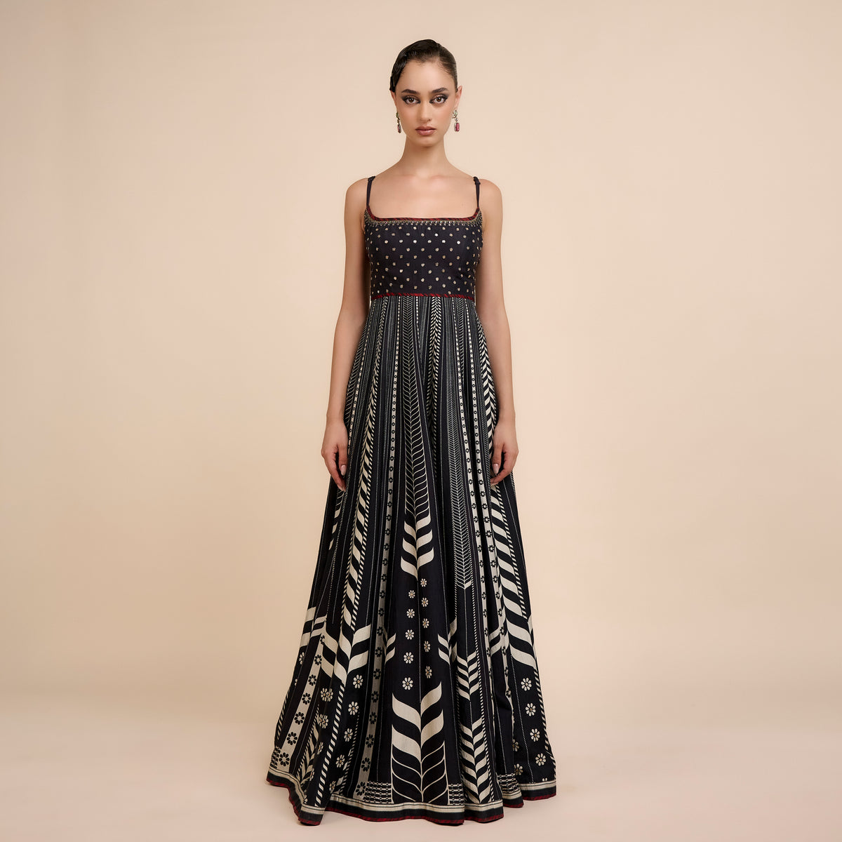 CHEVRON MAXI DRESS | FESTIVE EDIT