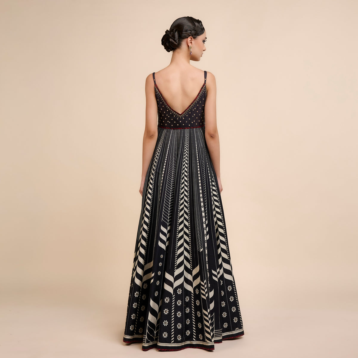 CHEVRON MAXI DRESS | FESTIVE EDIT